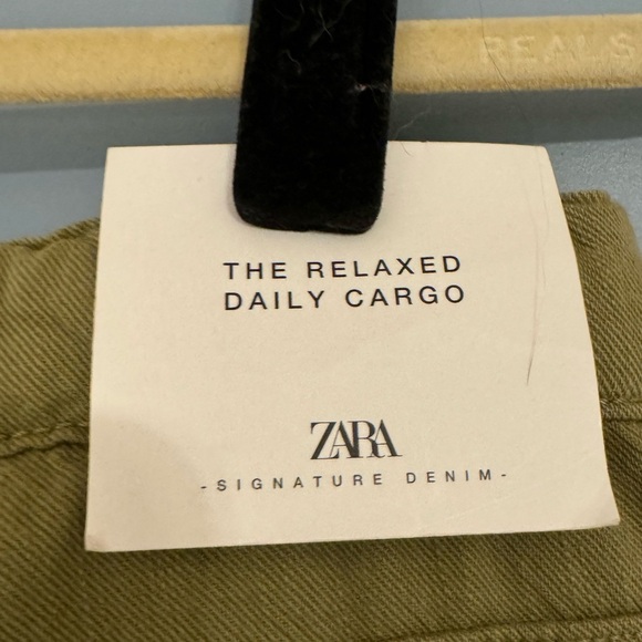NWT Zara Women’s The Relaxed Daily Cargo Pant Green- US 4 - Picture 6 of 6